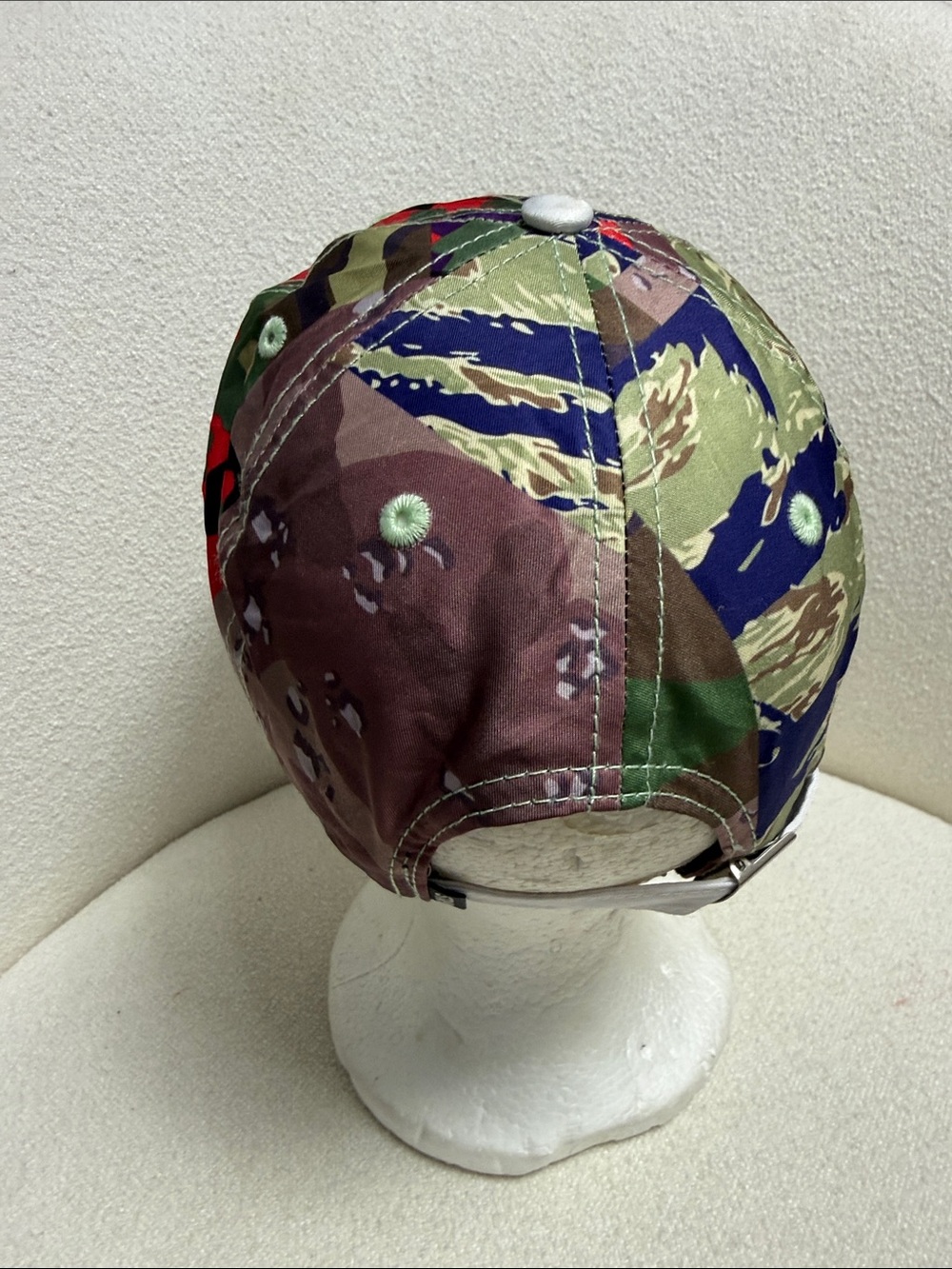 Staple Multi-Color Camo Script Logo Cap - Picture 3 of 7
